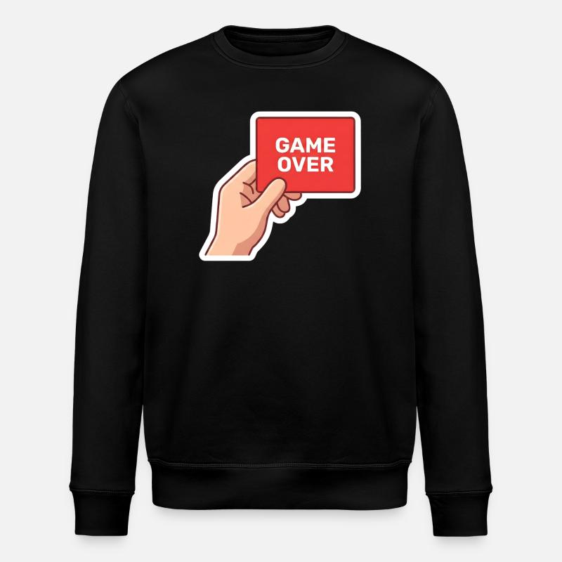 Game Over Retro Sign - Stanley/Stella ROLLER Unisex Organic Sweatshirt - black