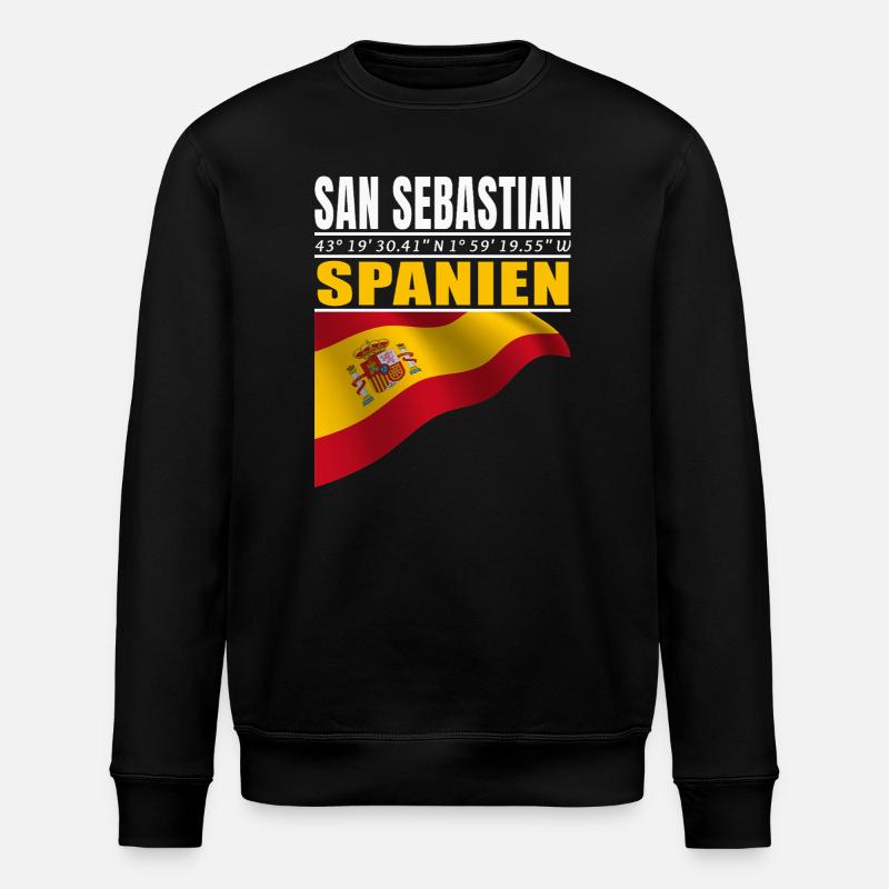 San Sebastian - Stanley/Stella ROLLER Unisex Organic Sweatshirt - black