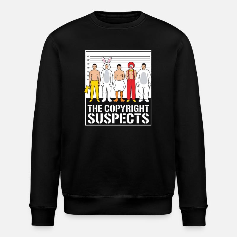 the copyright suspects - Stanley/Stella ROLLER Unisex Organic Sweatshirt - black