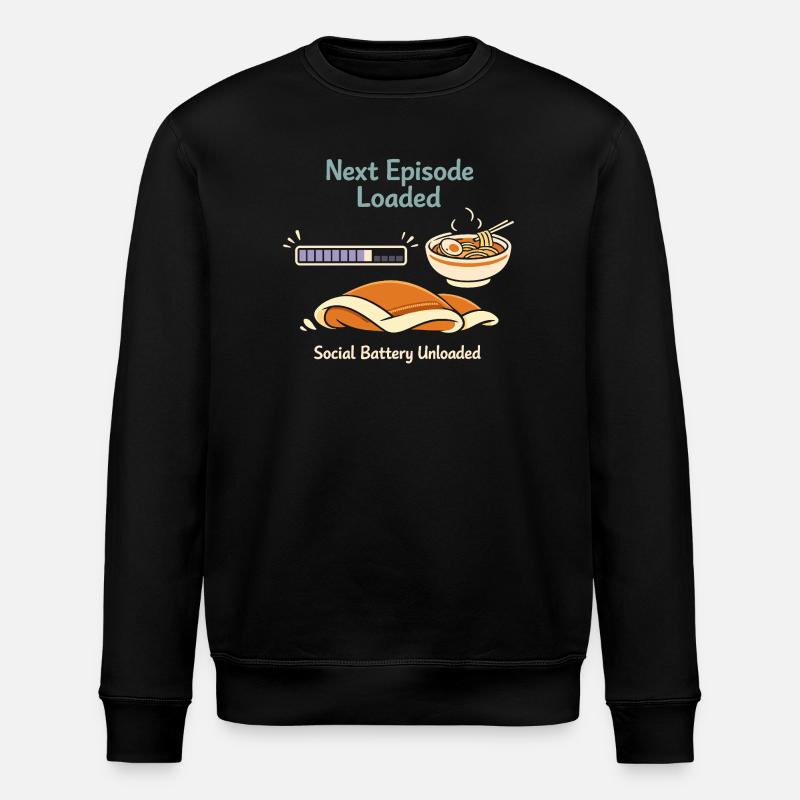 Anime-introvert Weeb Stubenhocker - Stanley/Stella Unisex Bio-Sweatshirt ROLLER - Schwarz