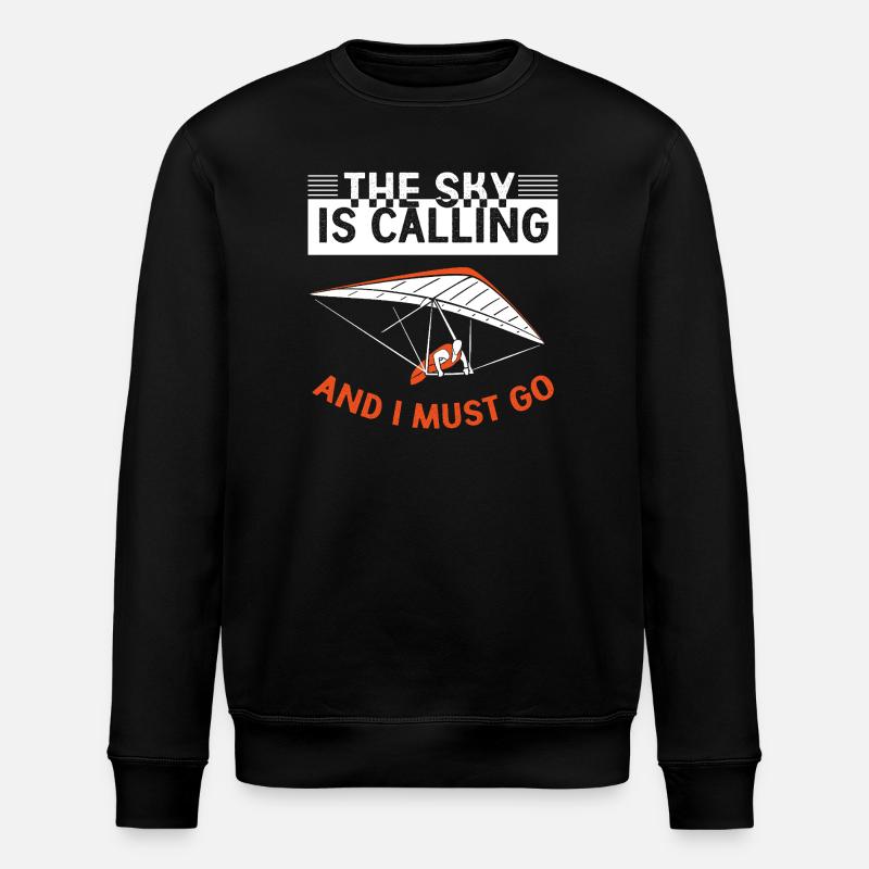 Gleitschirmfliegen Gleitschirmflieger Gleitschirm - Stanley/Stella Unisex Bio-Sweatshirt ROLLER - Schwarz