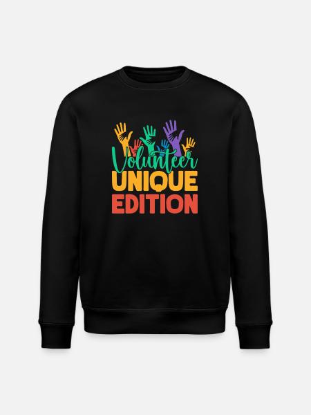 Volunteer Appreciation Unique Edition Volunteer - Stanley/Stella ROLLER Unisex Organic Sweatshirt - black
