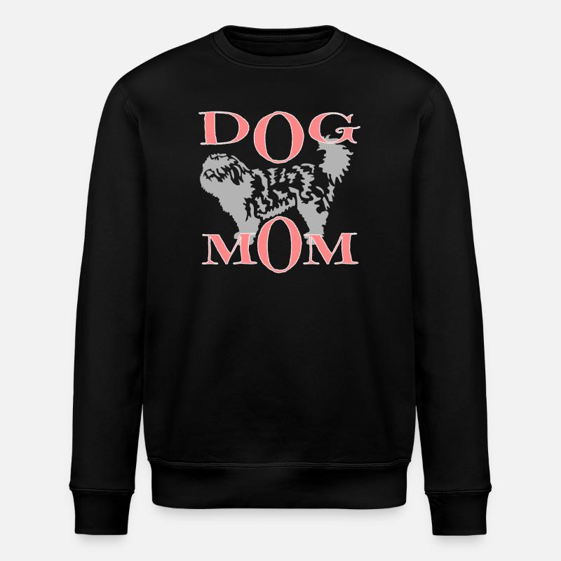 Hund mit Text - Stanley/Stella Unisex Bio-Sweatshirt ROLLER - Schwarz