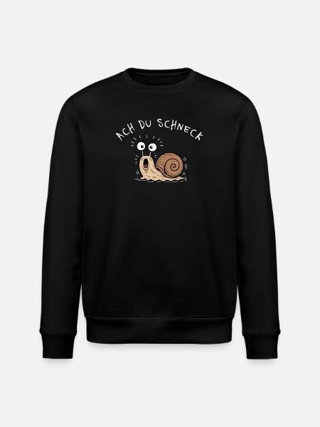 Oh you snail! Funny pun snail - Stanley/Stella ROLLER Unisex Organic Sweatshirt - black