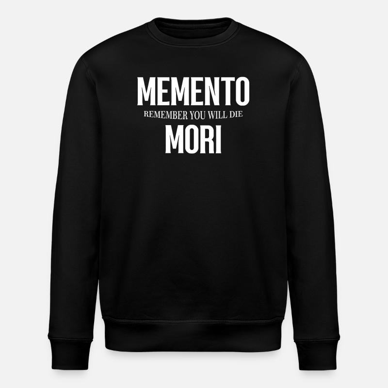 Gothic Memento Mori Design - Stanley/Stella ROLLER Unisex Organic Sweatshirt - black