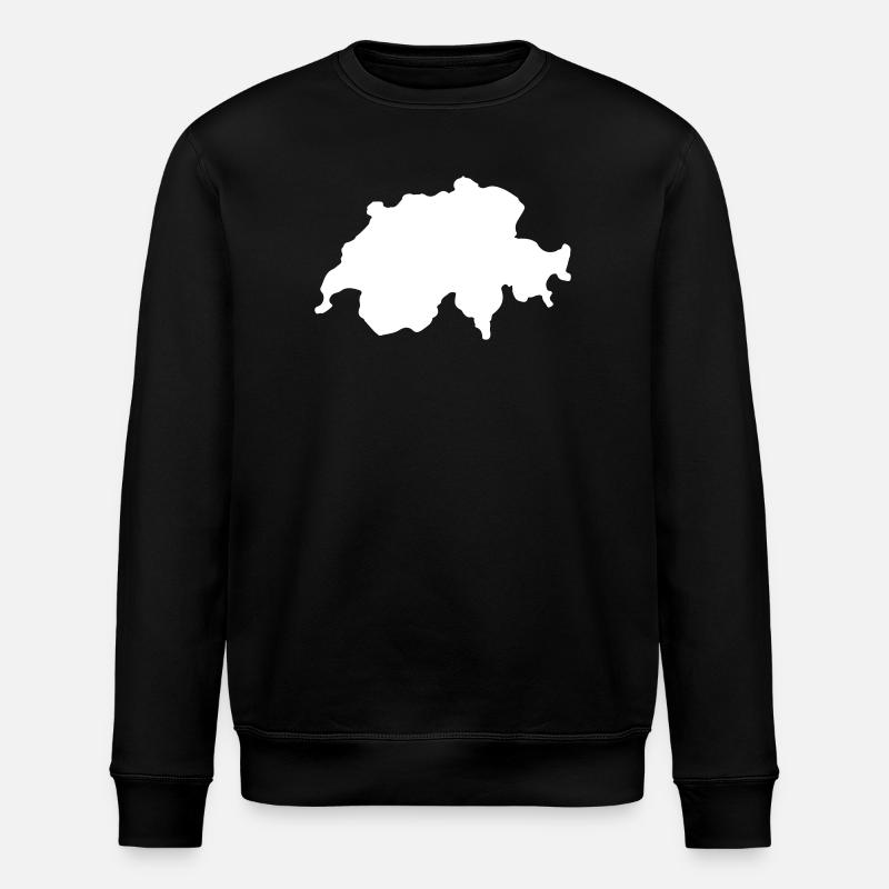 Schweiz Land Swiss - Stanley/Stella Unisex Bio-Sweatshirt ROLLER - Schwarz
