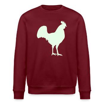  Hahn Silhouette - Stanley/Stella Unisex Bio-Sweatshirt ROLLER - Burgunderrot - Vorne - Nik (191cm)
