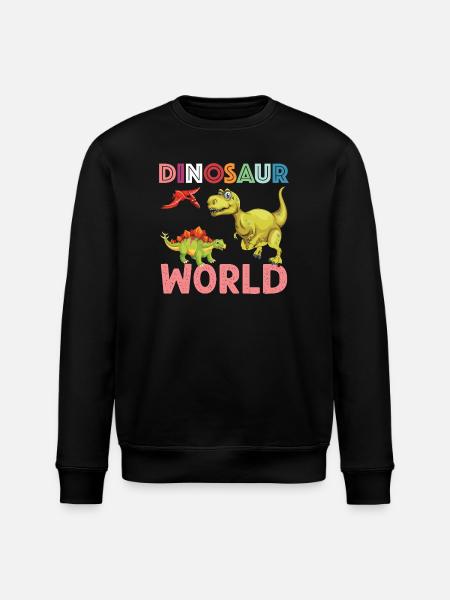 Dinosaur World nice - Stanley/Stella ROLLER Unisex Organic Sweatshirt - black