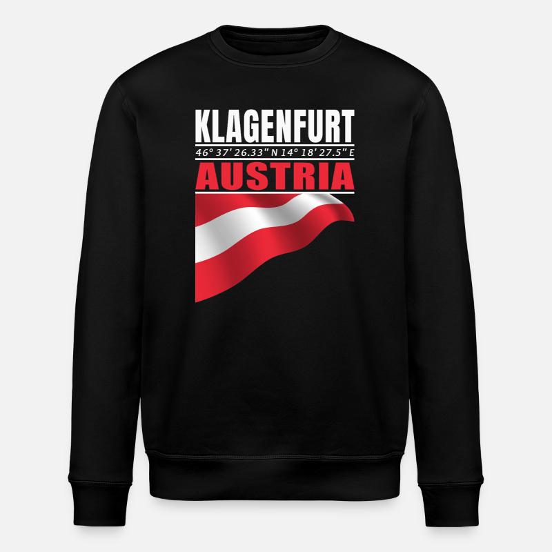 Klagenfurt - Stanley/Stella Unisex Bio-Sweatshirt ROLLER - Schwarz
