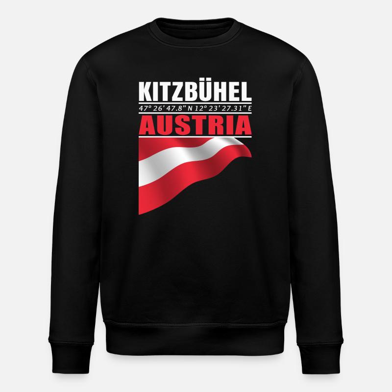 Kitzbuhel - Stanley/Stella ROLLER Unisex Organic Sweatshirt - black