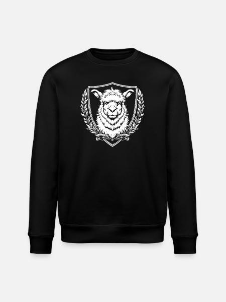 Heraldik Alpaka Wappen - Stanley/Stella Unisex Bio-Sweatshirt ROLLER - Schwarz