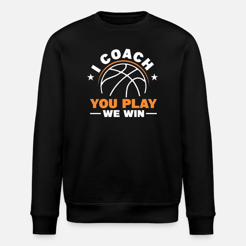 I Coach - You Play - We Win - Stanley/Stella Unisex Bio-Sweatshirt ROLLER - Schwarz