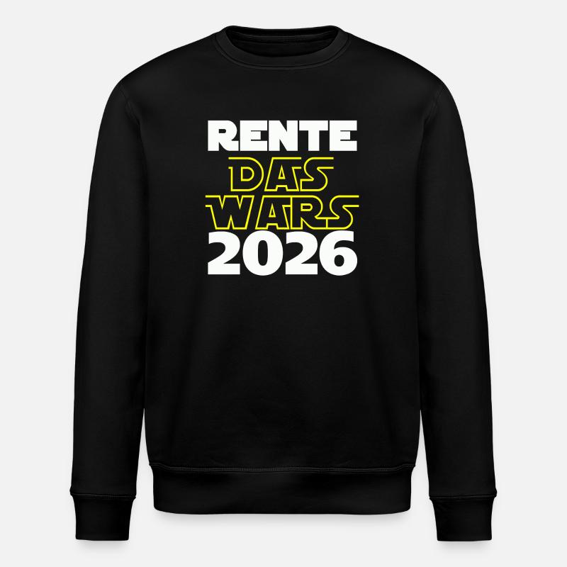 Pension 2026, c’est tout - Sweat bio ROLLER Stanley/Stella Unisexe - noir