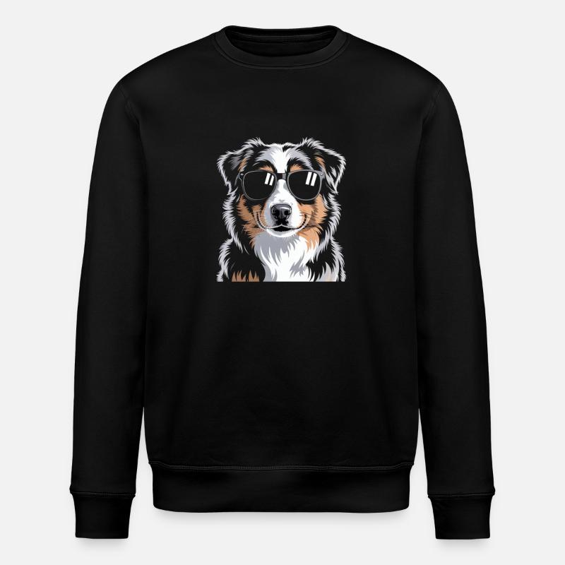 Australian Shepherd - Stanley/Stella Unisex Bio-Sweatshirt ROLLER - Schwarz