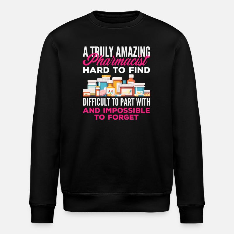 Pharmacien Technicien Pharmaceutique - Sweat bio ROLLER Stanley/Stella Unisexe - noir