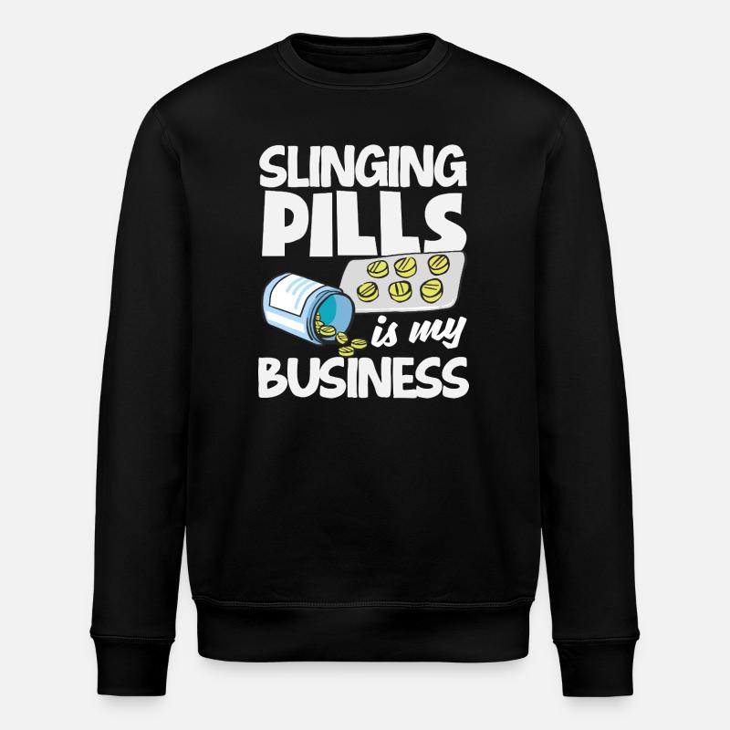 Pharmacien Technicien Pharmaceutique - Sweat bio ROLLER Stanley/Stella Unisexe - noir