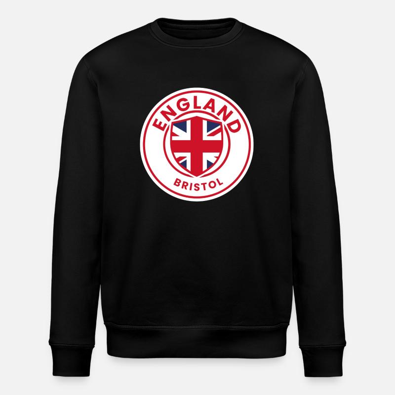England Bristol emblem - Stanley/Stella ROLLER Unisex Organic Sweatshirt - black