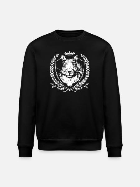 Squirrel crest - Stanley/Stella ROLLER Unisex Organic Sweatshirt - black