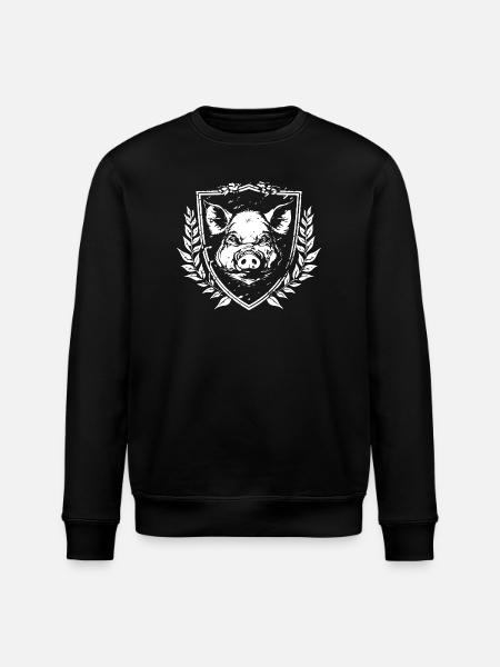 Coat of arms wild boar emblem - Stanley/Stella ROLLER Unisex Organic Sweatshirt - black