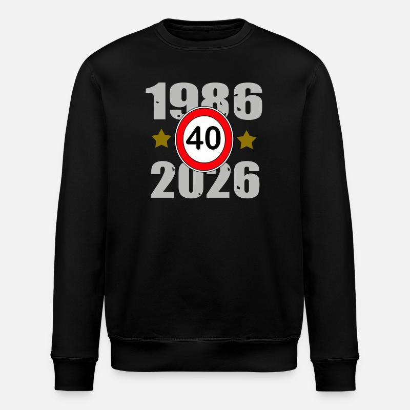 1986–2026 : 40e anniversaire - Sweat bio ROLLER Stanley/Stella Unisexe - noir