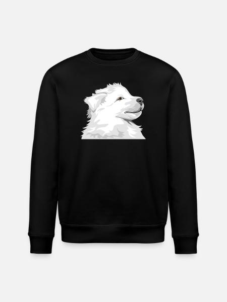 Chiot blanc - Sweat bio ROLLER Stanley/Stella Unisexe - noir