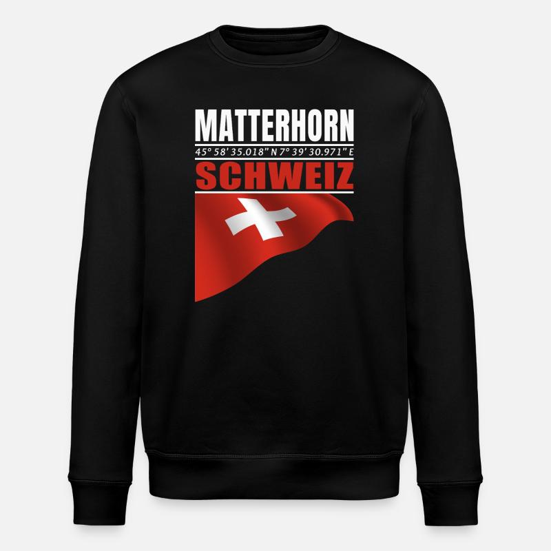 Matterhorn - Stanley/Stella Unisex Bio-Sweatshirt ROLLER - Schwarz
