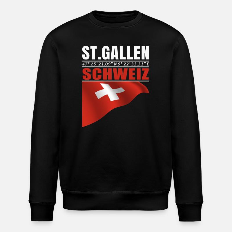 Saint-Gall - Sweat bio ROLLER Stanley/Stella Unisexe - noir