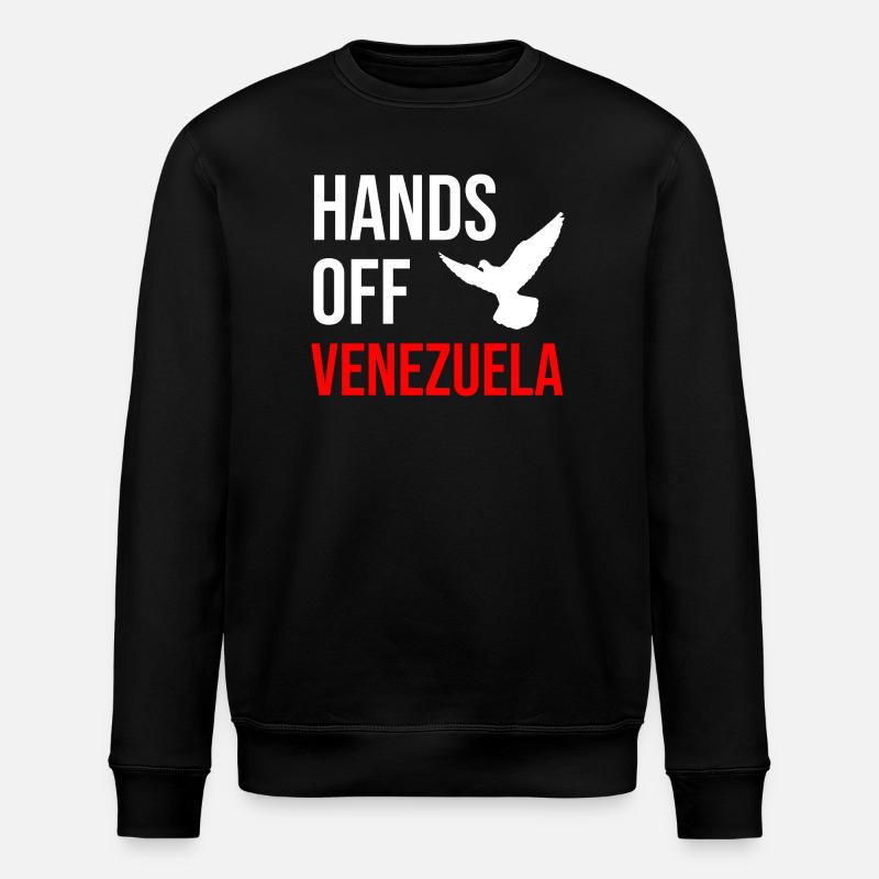 HANDS OFF VENEZUELA - Stanley/Stella ROLLER Unisex Organic Sweatshirt - black