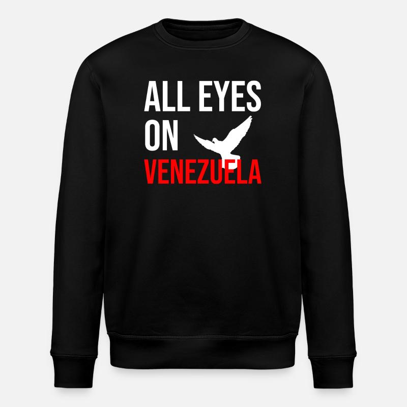 All Eyes On Venezuela - Stanley/Stella ROLLER Unisex Organic Sweatshirt - black