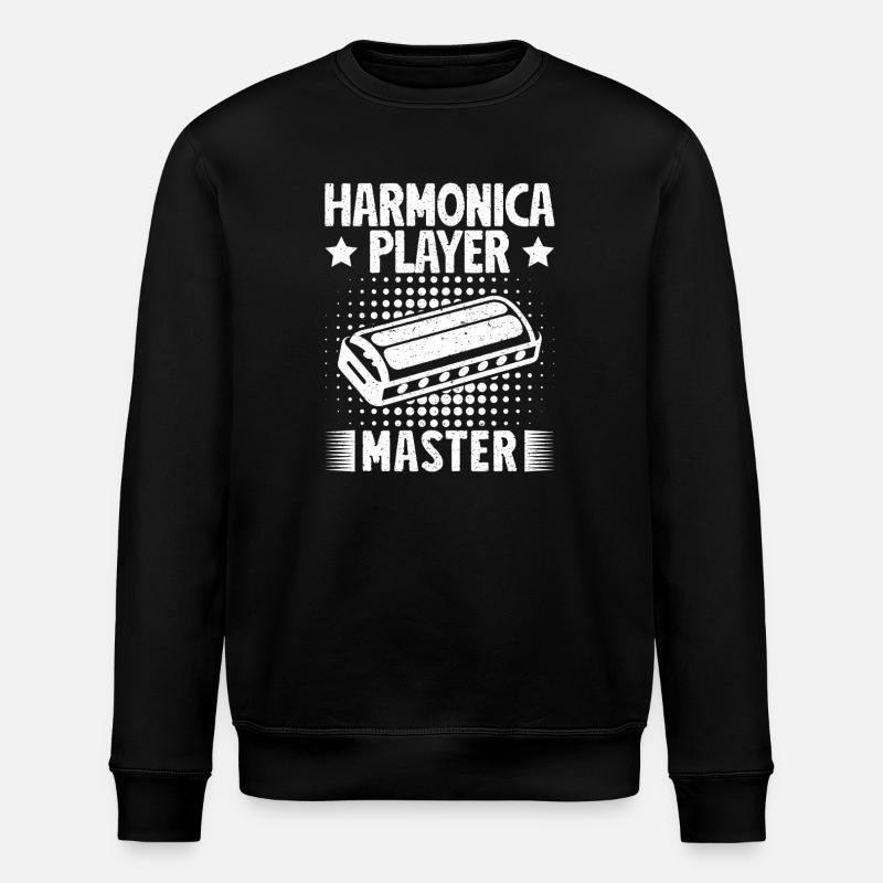 Musiciste d’harmonica Maître harmonica - Sweat bio ROLLER Stanley/Stella Unisexe - noir