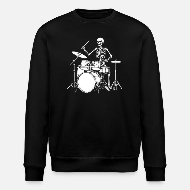 Jam du batteur squelette - Sweat bio ROLLER Stanley/Stella Unisexe - noir