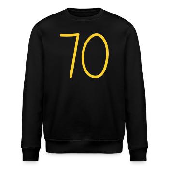 70 - Stanley/Stella Unisex Bio-Sweatshirt ROLLER - Schwarz - Vorne - Nik (191cm)