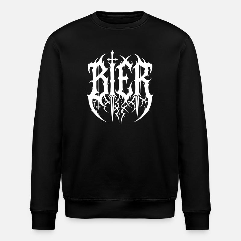 Bière – Lettrage du logo Black Metal - Sweat bio ROLLER Stanley/Stella Unisexe - noir