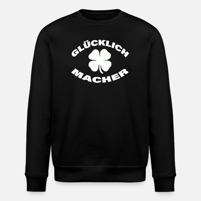 GLÜCKLICHMACHER - Stanley/Stella Unisex Bio-Sweatshirt ROLLER - Schwarz