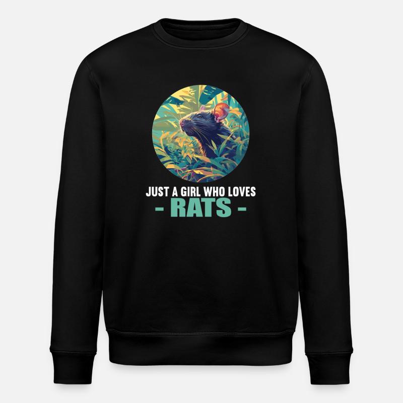 Rat Rat - Stanley/Stella ROLLER Unisex Organic Sweatshirt - black