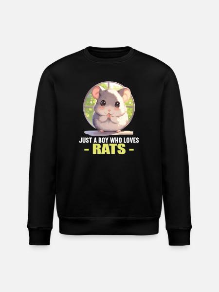 Rotte-rotte - Stanley/Stella økologisk unisex-sweatshirt ROLLER - sort