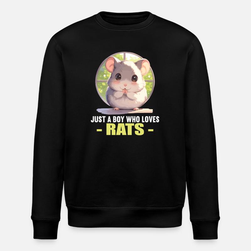 Rat Rat - Stanley/Stella ROLLER Unisex Organic Sweatshirt - black