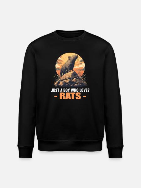 Rat Rat - Stanley/Stella ROLLER Unisex Organic Sweatshirt - black
