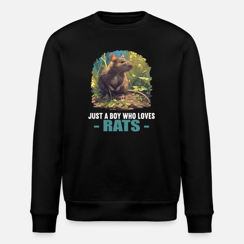 Rat Rat - Stanley/Stella ROLLER Unisex Organic Sweatshirt - black
