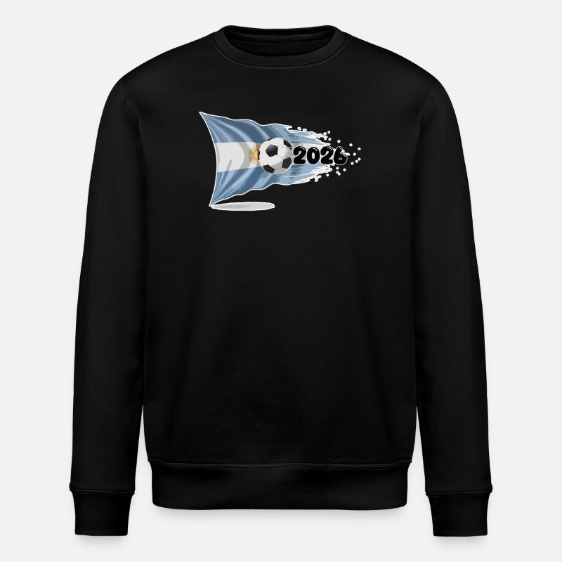 Bannière Football Argentine 2026 | Drapeau Albiceleste - Sweat bio ROLLER Stanley/Stella Unisexe - noir