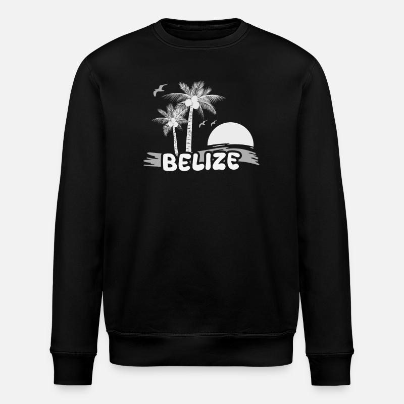 Plage de Belize - Sweat bio ROLLER Stanley/Stella Unisexe - noir