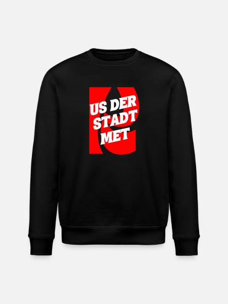 Us der Stadt met K - Stanley/Stella Unisex Bio-Sweatshirt ROLLER - Schwarz
