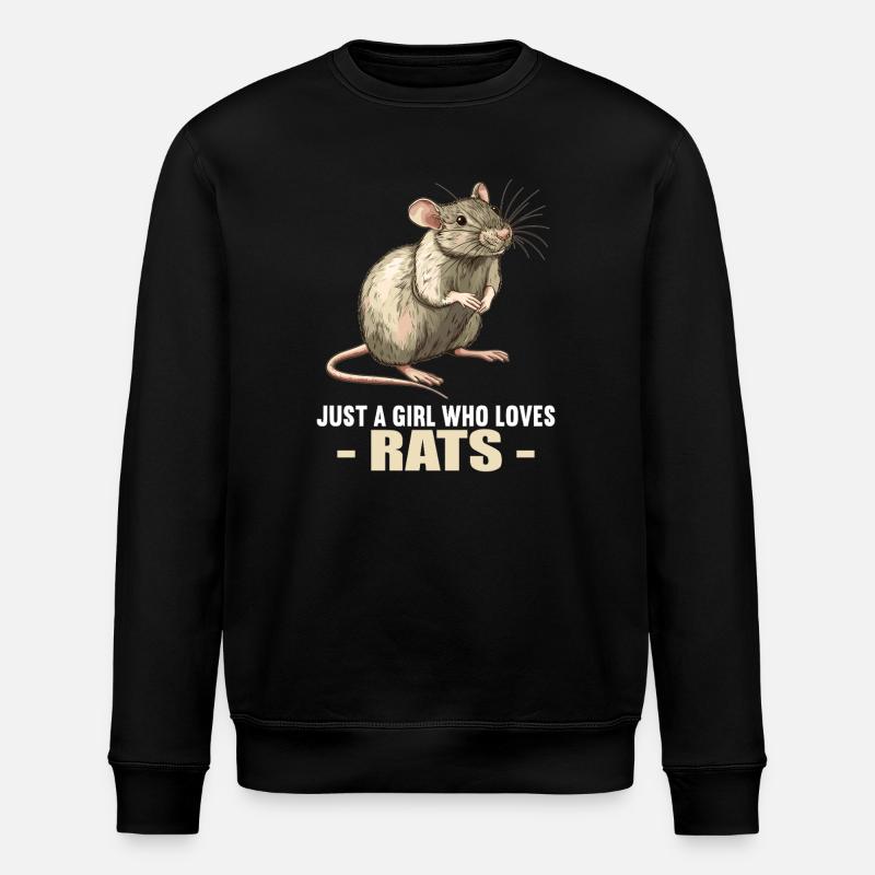 Rat Rat - Stanley/Stella ROLLER Unisex Organic Sweatshirt - black