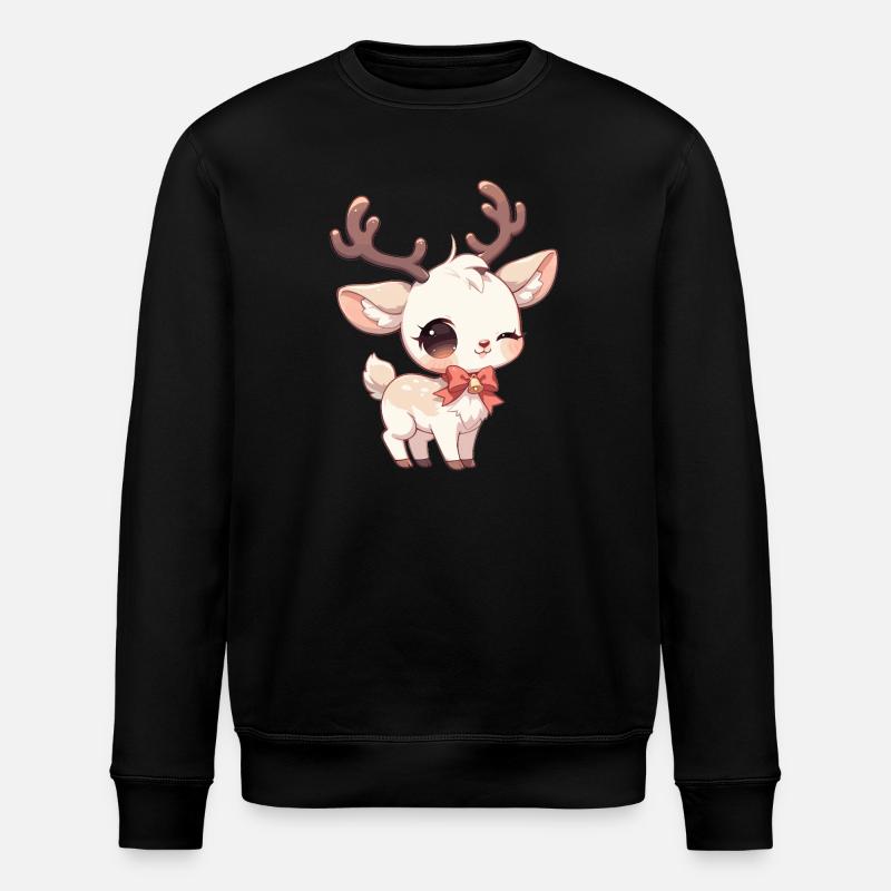 Rentiere Rentier - Stanley/Stella Unisex Bio-Sweatshirt ROLLER - Schwarz