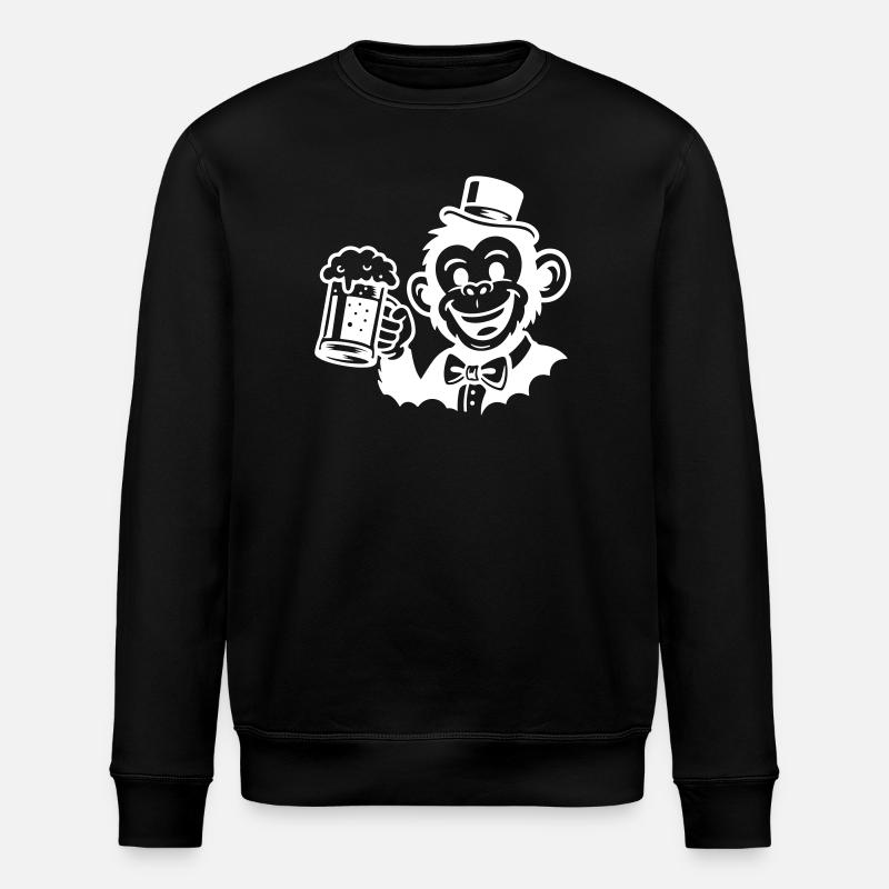 Le Marié Singe Célibataire - Sweat bio ROLLER Stanley/Stella Unisexe - noir