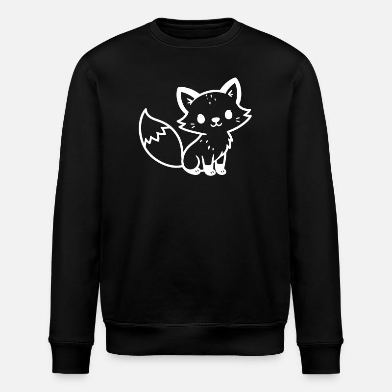 Fox Cute Comic - Sweat bio ROLLER Stanley/Stella Unisexe - noir