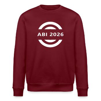 Abi 2026 - Stanley/Stella Unisex Bio-Sweatshirt ROLLER - Burgunderrot - Vorne - Nik (191cm)
