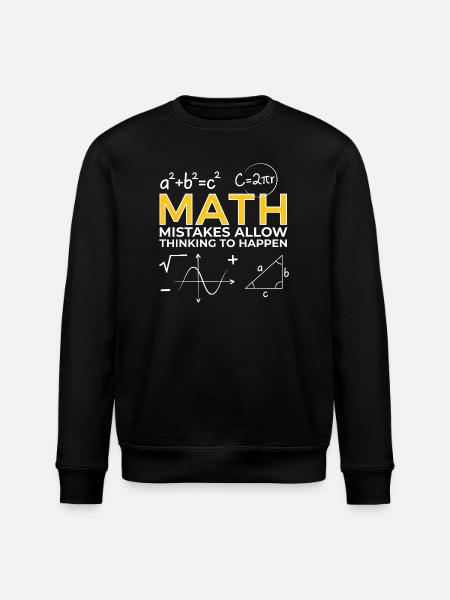 Mathematische Fehler ermöglichen das Denken - Stanley/Stella Unisex Bio-Sweatshirt ROLLER - Schwarz