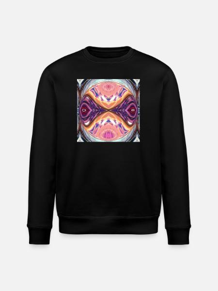 Kaleidoskop Orb Farbexplosion - Stanley/Stella Unisex Bio-Sweatshirt ROLLER - Schwarz