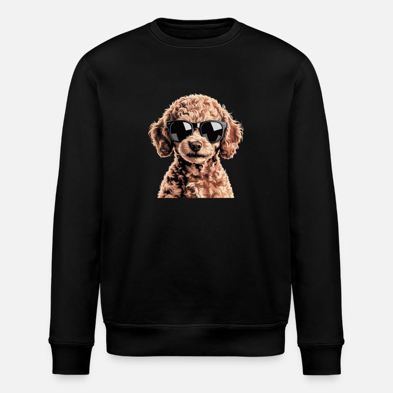 Caniche Jouet Marron - Sweat bio ROLLER Stanley/Stella Unisexe - noir